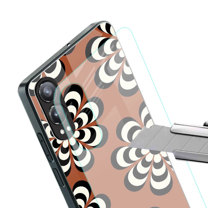 Earthy Bloom stylish phone case for oneplus nord ce 4 lite | glossy glass and slim fit