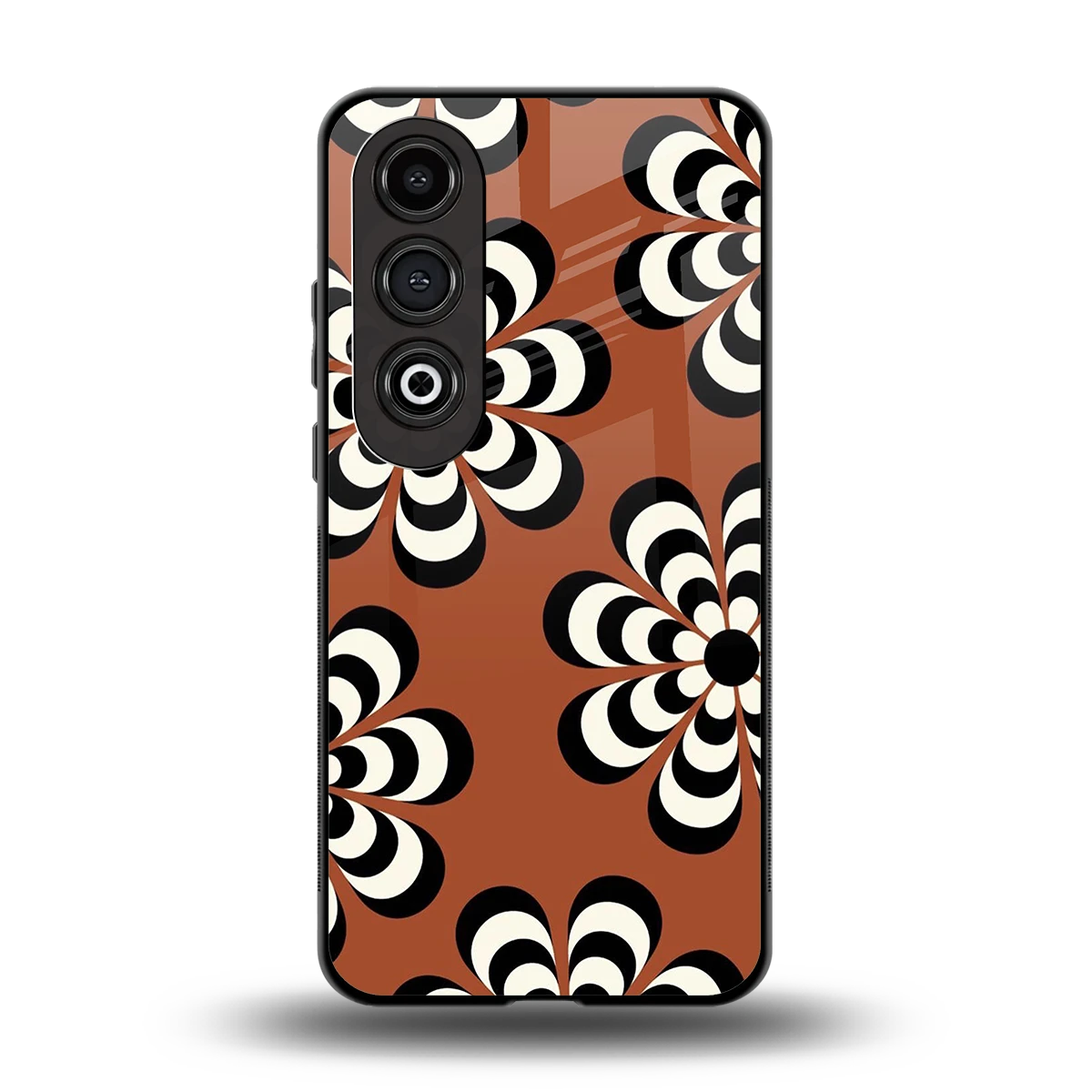 Earthy Bloom back phone cover | glass case for oneplus nord ce 4