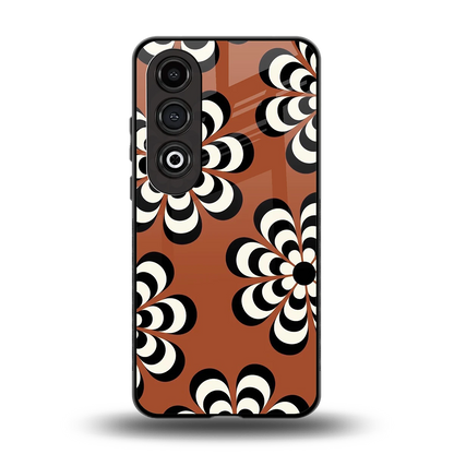 Earthy Bloom back phone cover | glass case for oneplus nord ce 4