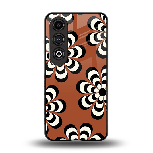 Earthy Bloom back phone cover | glass case for oneplus nord ce 4
