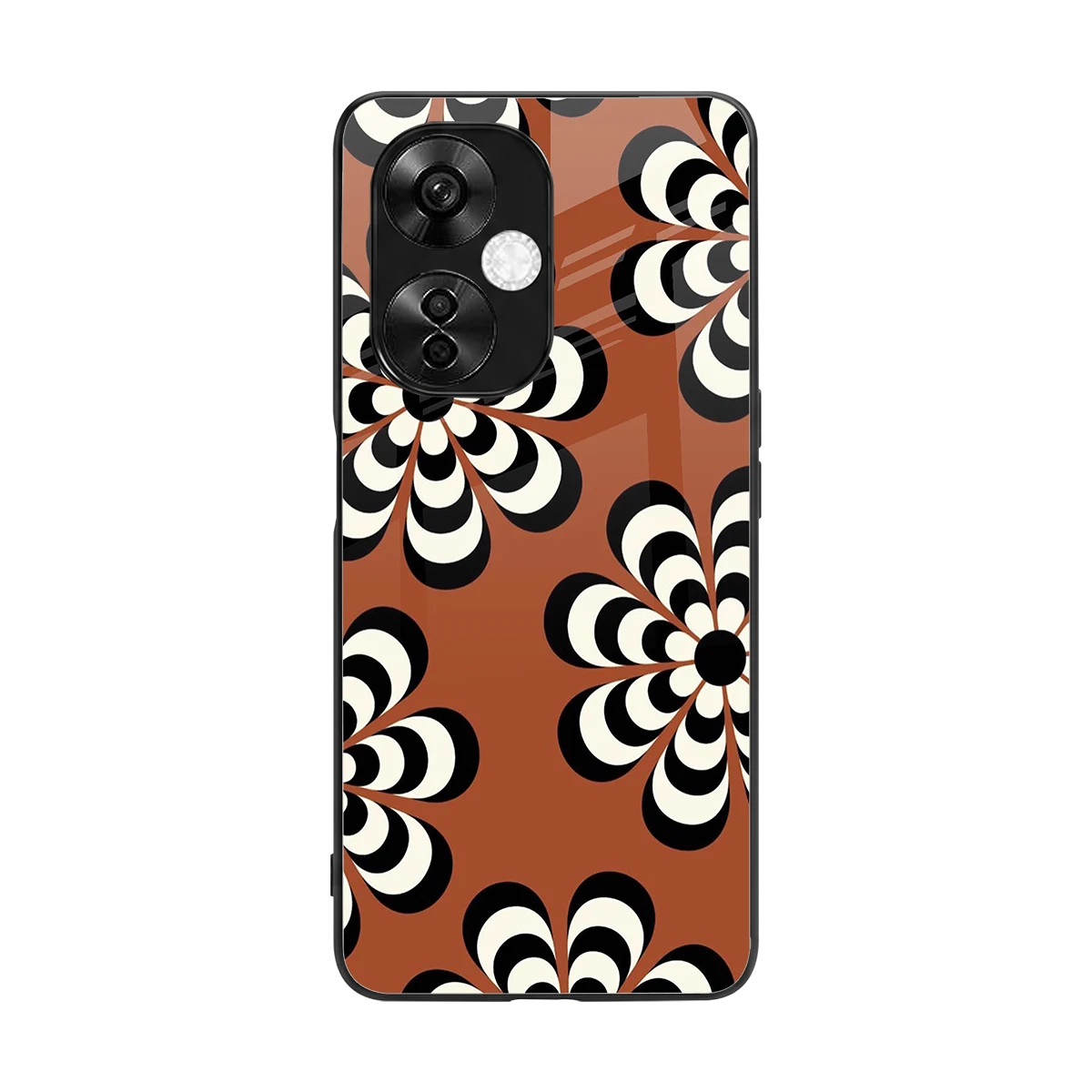 Earthy Bloom back phone cover | glass case for oneplus nord ce 3 lite