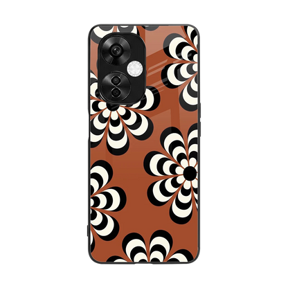 Earthy Bloom back phone cover | glass case for oneplus nord ce 3 lite