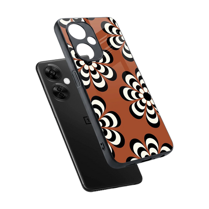 Earthy Bloom sleek oneplus nord ce 3 lite cover with tempered glass back and TPU edges