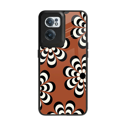 Earthy Bloom back phone cover | glass case for oneplus nord ce 2