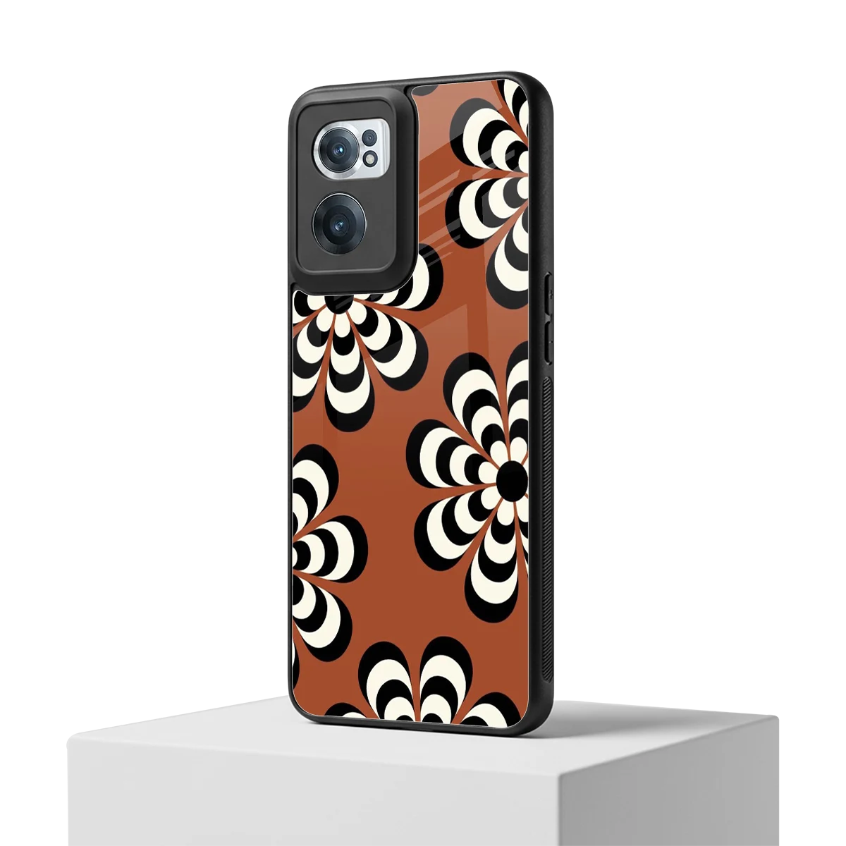 Earthy Bloom oneplus nord ce 2 mobile cover | shockproof glass phone case