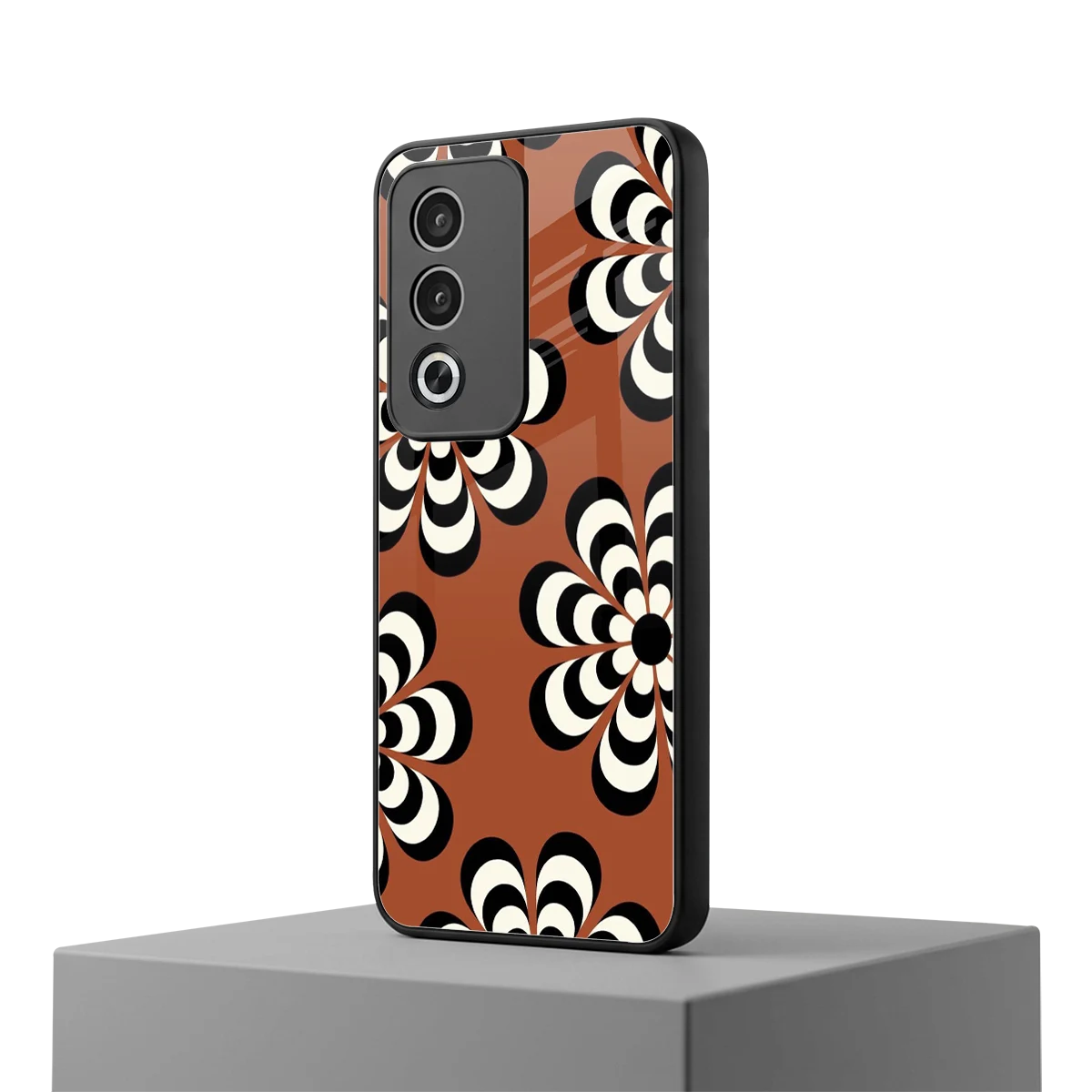 Earthy Bloom oppo a3 pro mobile cover | shockproof glass phone case