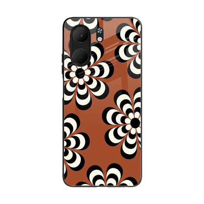 Earthy Bloom back phone cover | glass case for oppo a5x 5g