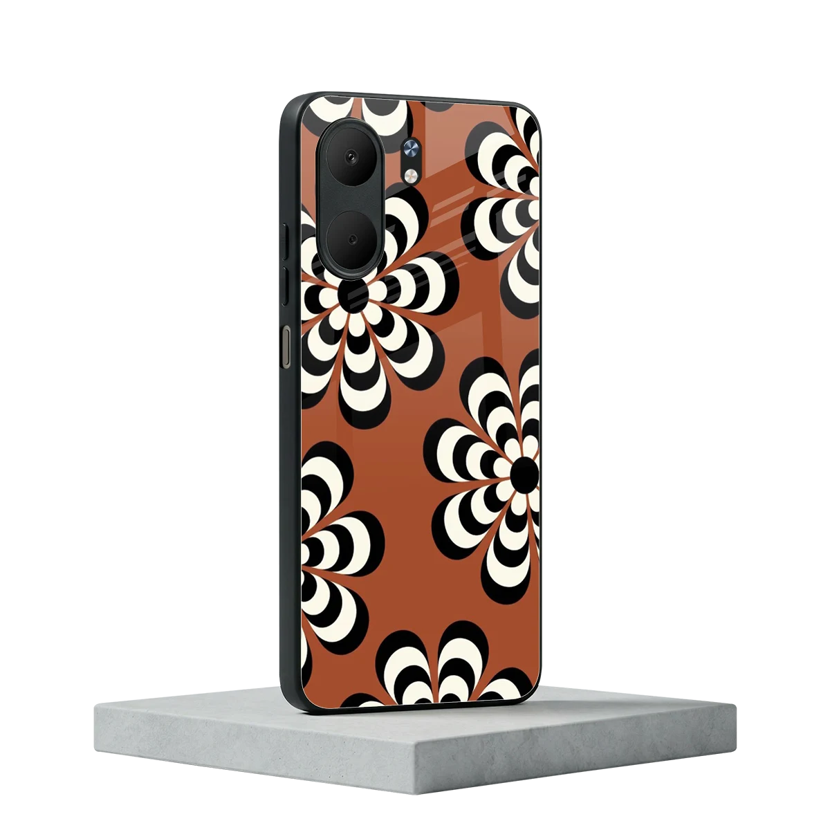 Earthy Bloom oppo a5x 5g mobile cover | shockproof glass phone case