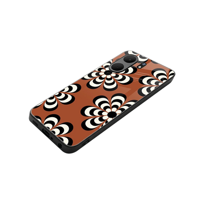 Earthy Bloom stylish phone case for oppo a5x 5g | glossy glass and slim fit