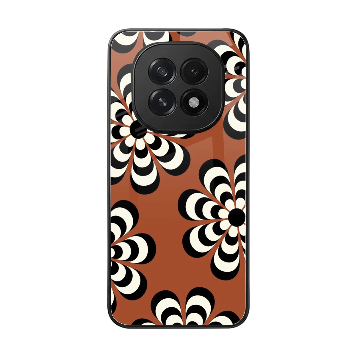 Earthy Bloom back phone cover | glass case for oppo f29 5g