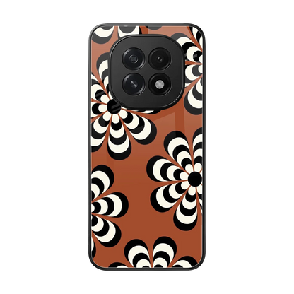 Earthy Bloom back phone cover | glass case for oppo f29 5g