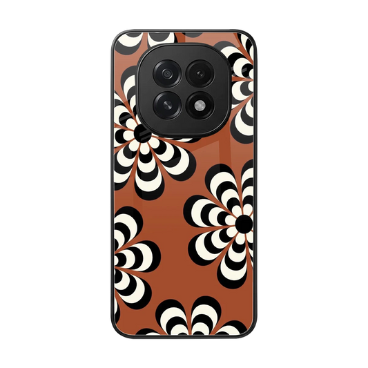 Earthy Bloom back phone cover | glass case for oppo f29 5g
