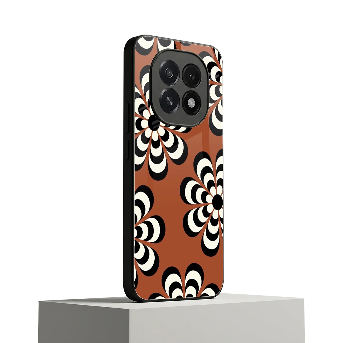Earthy Bloom oppo f29 5g mobile cover | shockproof glass phone case