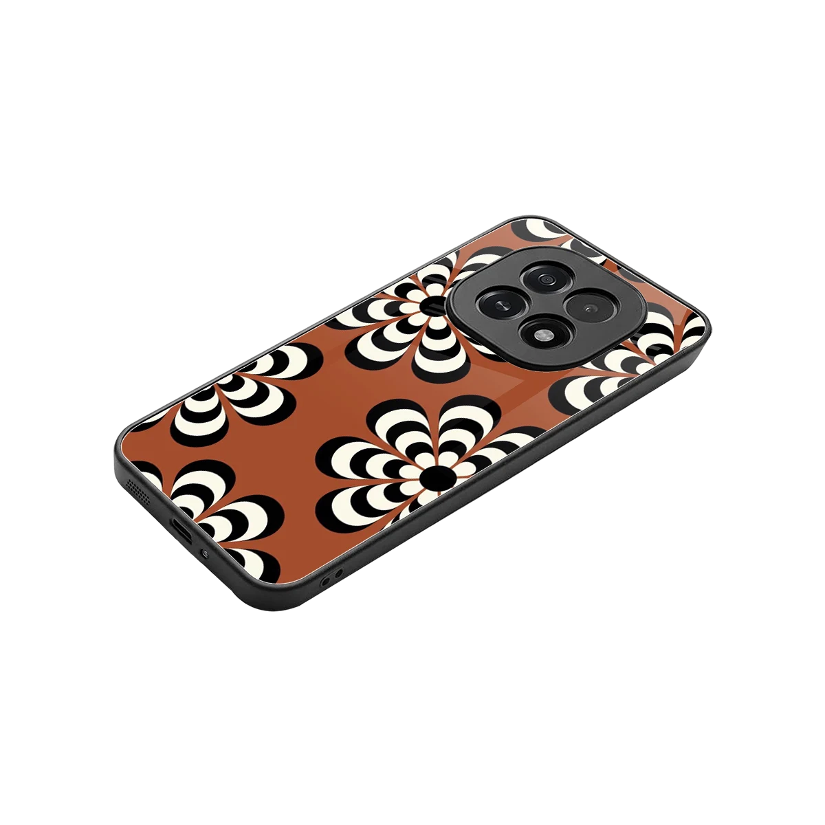 Earthy Bloom stylish phone case for oppo f29 5g | glossy glass and slim fit