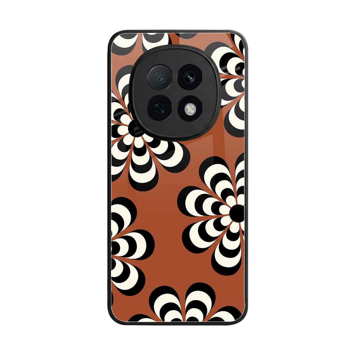Earthy Bloom back phone cover | glass case for oppo f29 pro 5g