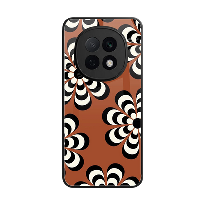 Earthy Bloom back phone cover | glass case for oppo f29 pro 5g