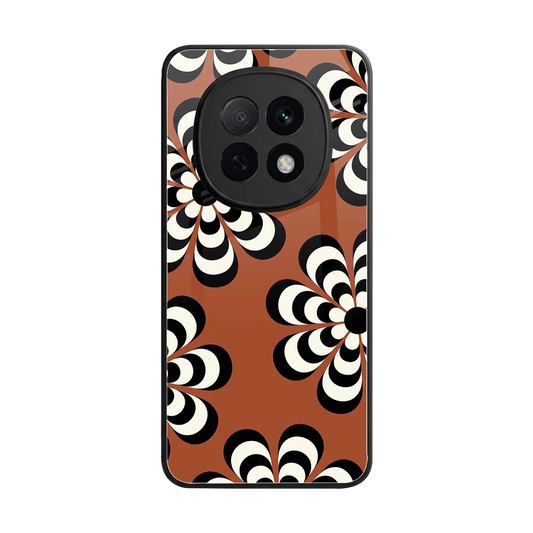 Earthy Bloom back phone cover | glass case for oppo f29 pro 5g