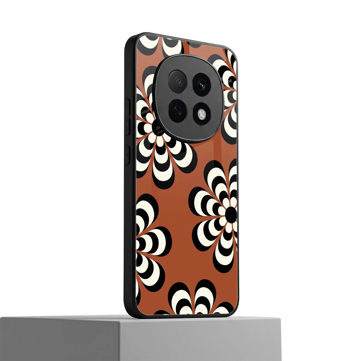 Earthy Bloom oppo f29 pro 5g mobile cover | shockproof glass phone case