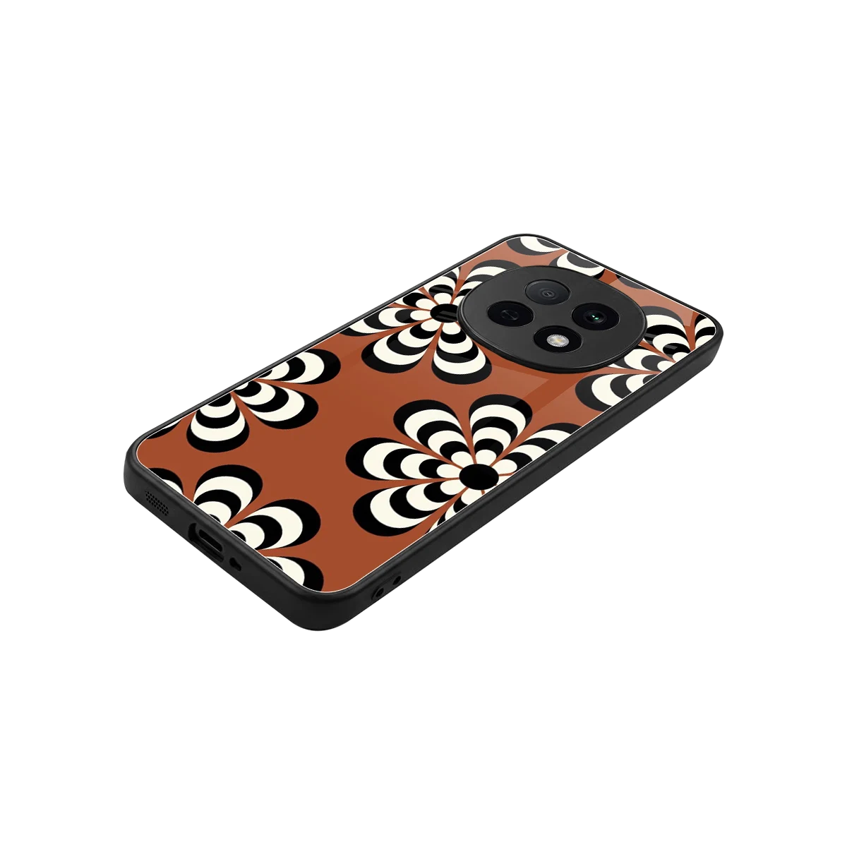 Earthy Bloom stylish phone case for oppo f29 pro 5g | glossy glass and slim fit