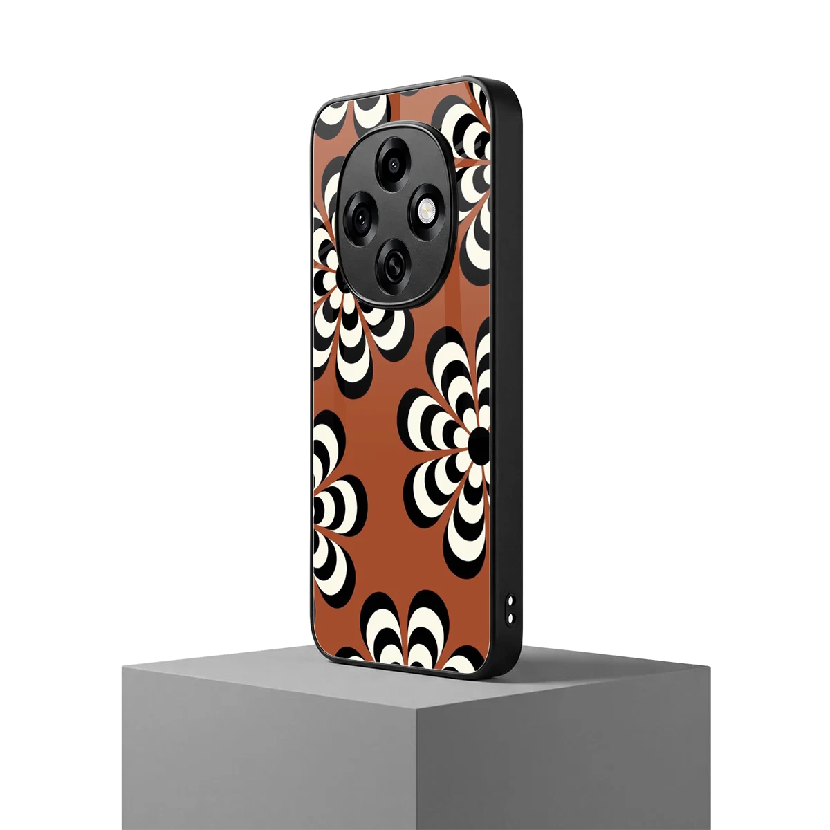 Earthy Bloom oppo f31 pro 5g mobile cover | shockproof glass phone case