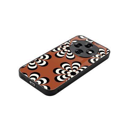 Earthy Bloom stylish phone case for oppo f31 pro 5g | glossy glass and slim fit