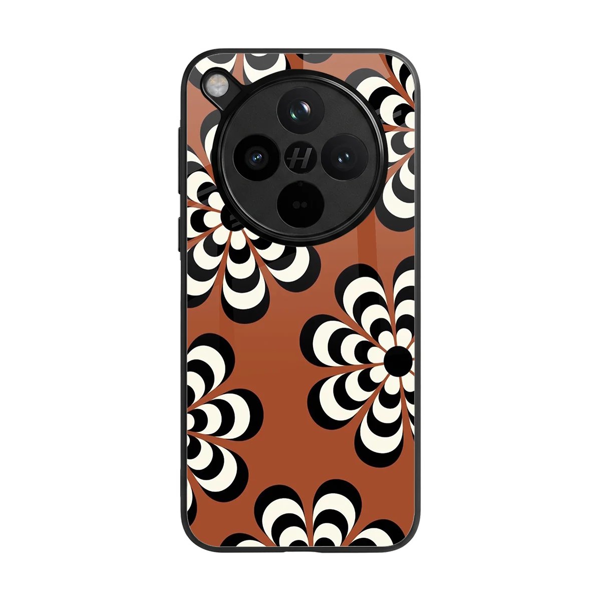 Earthy Bloom back phone cover | glass case for oppo find x8