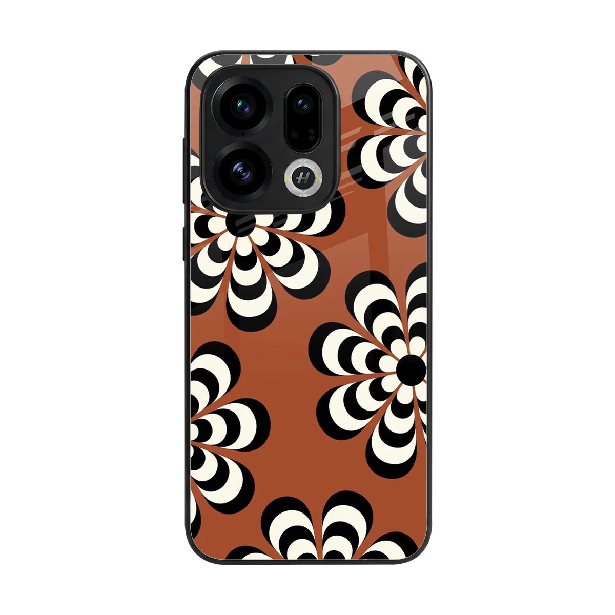 Earthy Bloom back phone cover | glass case for oppo find x9