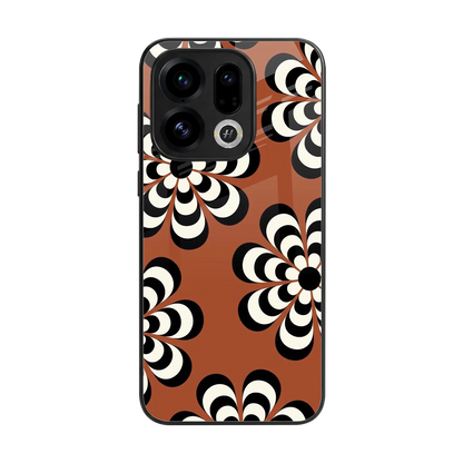 Earthy Bloom back phone cover | glass case for oppo find x9
