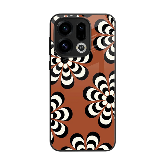 Earthy Bloom back phone cover | glass case for oppo find x9