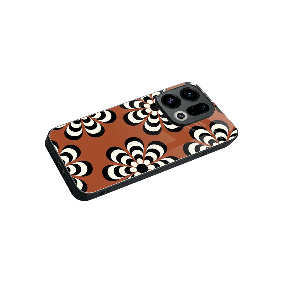 Earthy Bloom stylish phone case for oppo find x9 | glossy glass and slim fit