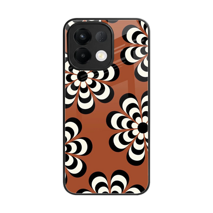 Earthy Bloom back phone cover | glass case for oppo k13 5g