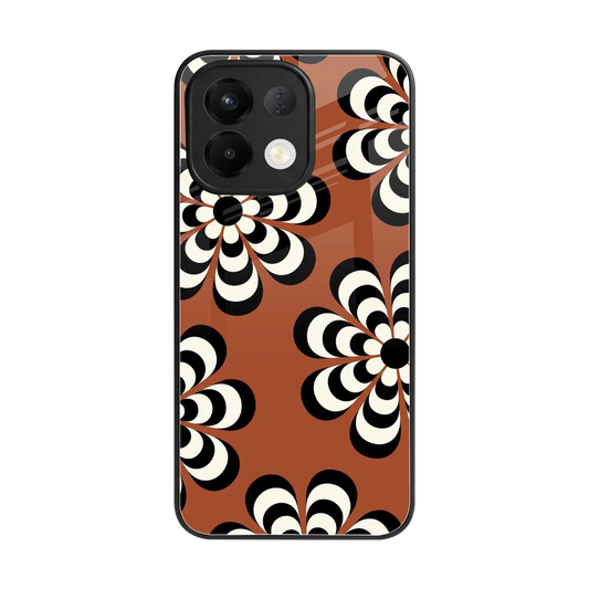 Earthy Bloom back phone cover | glass case for oppo k13 5g