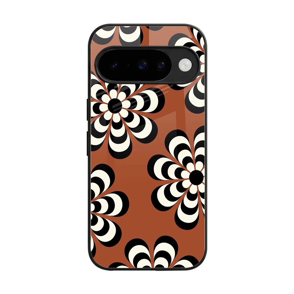 Earthy Bloom back phone cover | glass case for google pixel 10