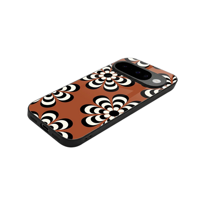 Earthy Bloom stylish phone case for google pixel 10 | glossy glass and slim fit