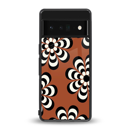 Earthy Bloom back phone cover | glass case for google pixel 6 pro