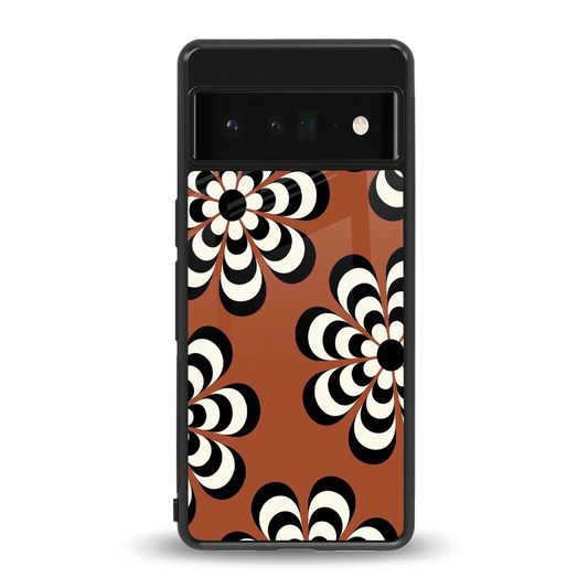 Earthy Bloom back phone cover | glass case for google pixel 6 pro
