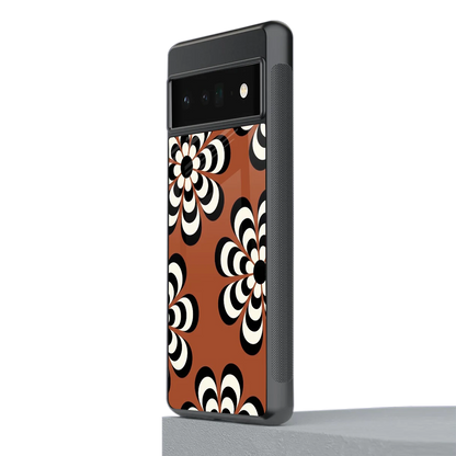 Earthy Bloom stylish phone case for google pixel 6 pro | glossy glass and slim fit