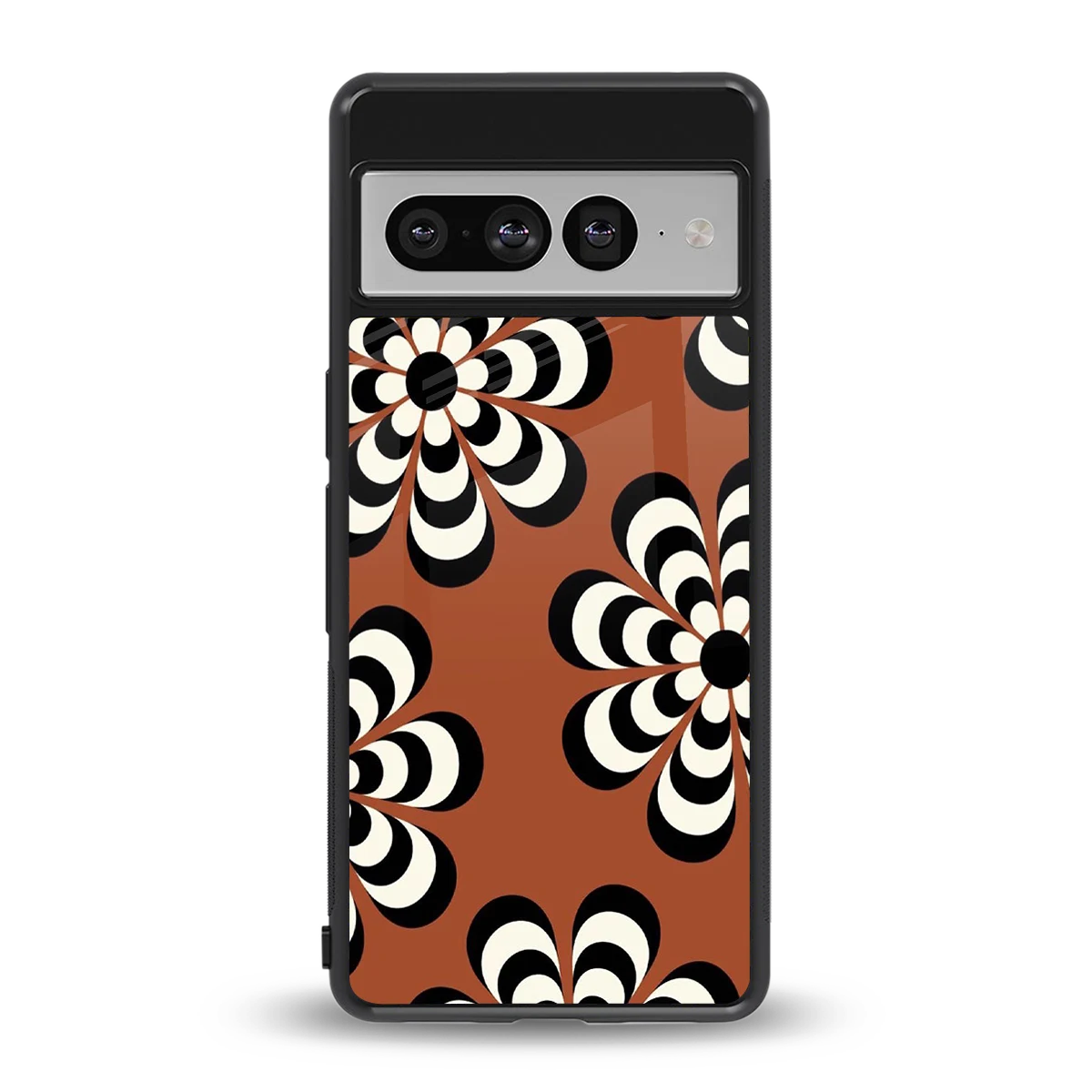 Earthy Bloom back phone cover | glass case for google pixel 7 pro