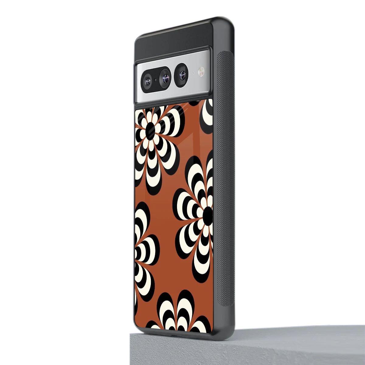 Earthy Bloom stylish phone case for google pixel 7 pro | glossy glass and slim fit