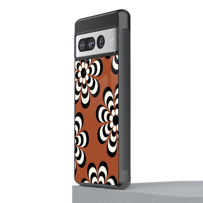 Earthy Bloom stylish phone case for google pixel 7 pro | glossy glass and slim fit