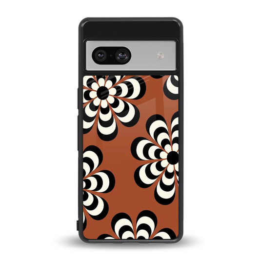 Earthy Bloom back phone cover | glass case for google pixel 7a