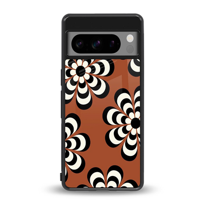 Earthy Bloom back phone cover | glass case for google pixel 8 pro