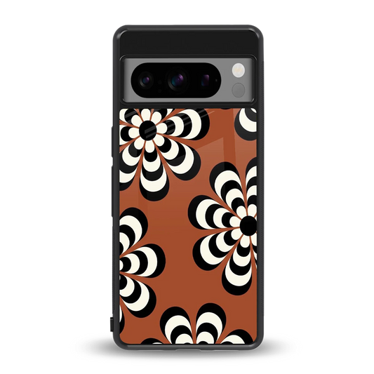 Earthy Bloom back phone cover | glass case for google pixel 8 pro