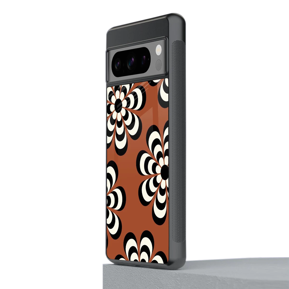 Earthy Bloom stylish phone case for google pixel 8 pro | glossy glass and slim fit