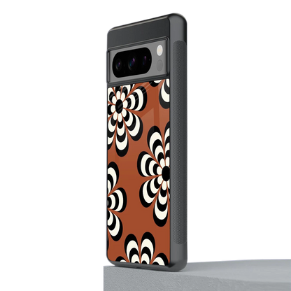 Earthy Bloom stylish phone case for google pixel 8 pro | glossy glass and slim fit
