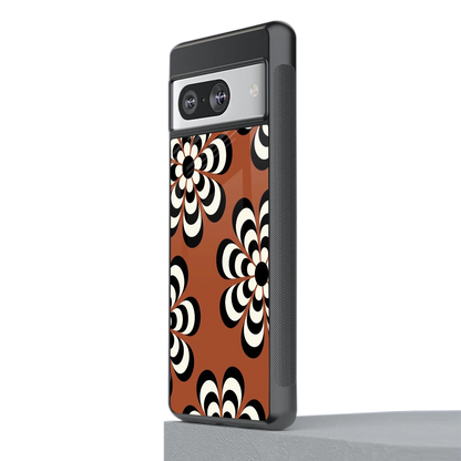 Earthy Bloom stylish phone case for google pixel 8 | glossy glass and slim fit