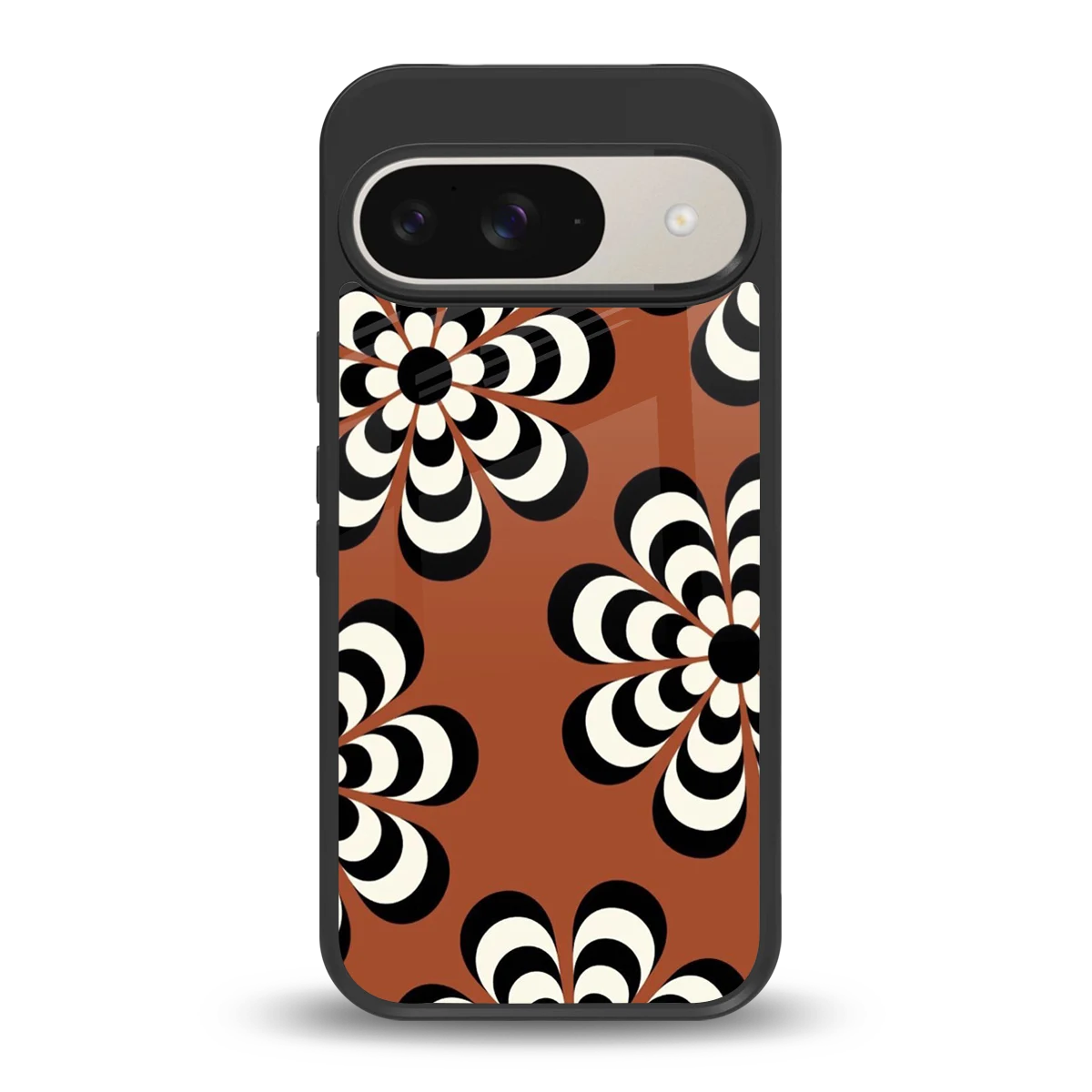 Earthy Bloom back phone cover | glass case for google pixel 9