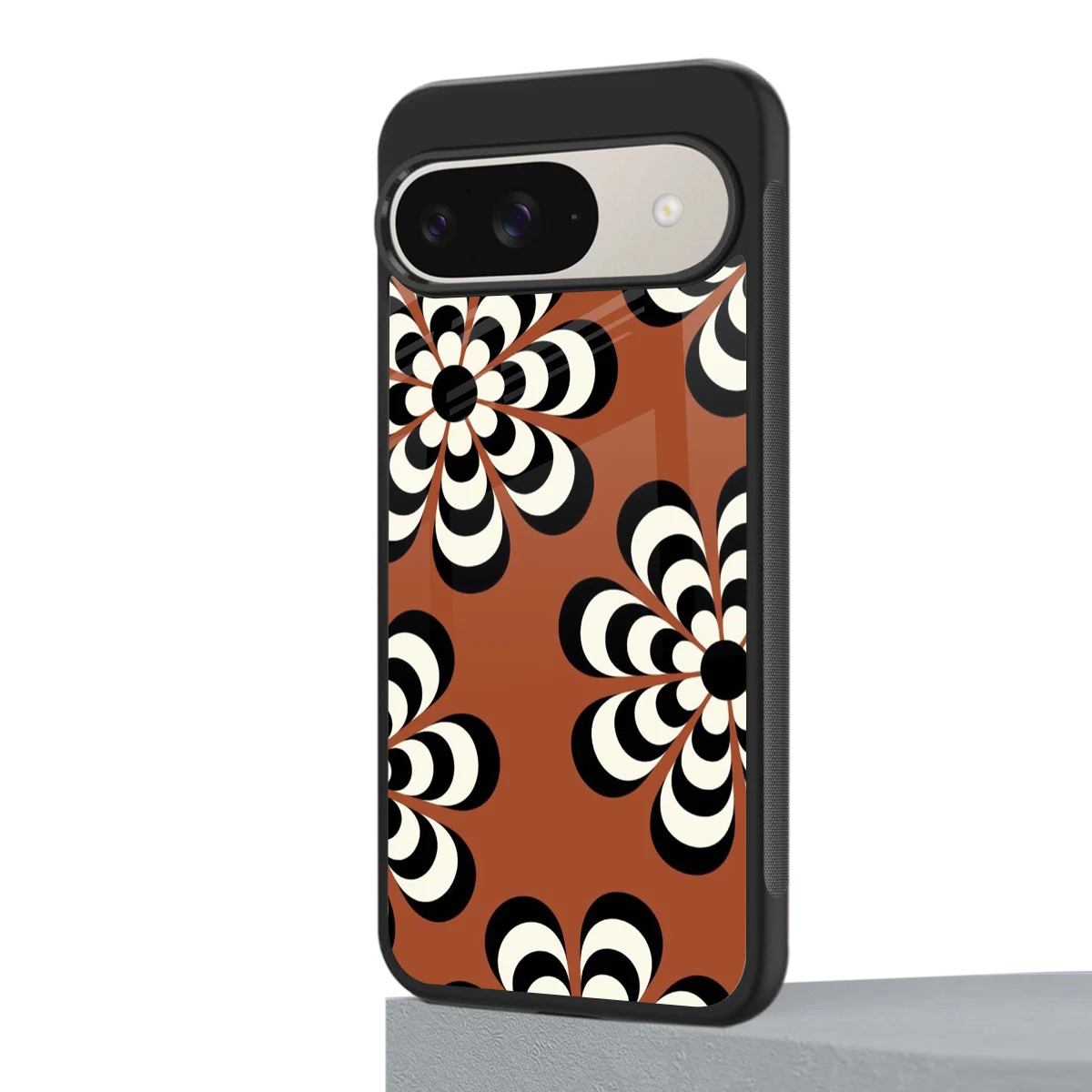 Earthy Bloom google pixel 9 mobile cover | shockproof glass phone case