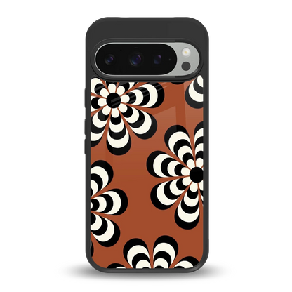 Earthy Bloom back phone cover | glass case for google pixel 9 pro
