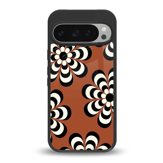 Earthy Bloom back phone cover | glass case for google pixel 9 pro